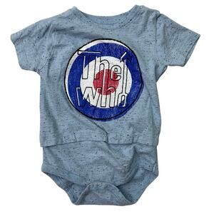 The Who Baby 18M One Piece Easy Off Shoulders Logo Target Band Classic Rock